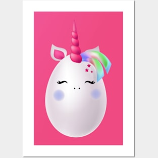 Easter Unicorn Egg Posters and Art